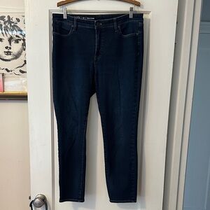 Talbots Flawless Slim Ankle Dark Blue Women's Jeans Size 12